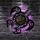 Светодиодный светильник с силуэтом черепахи, современный настенный светильник с животными, лампа для домашнего декора с дистанционным управлением и записью, светильник