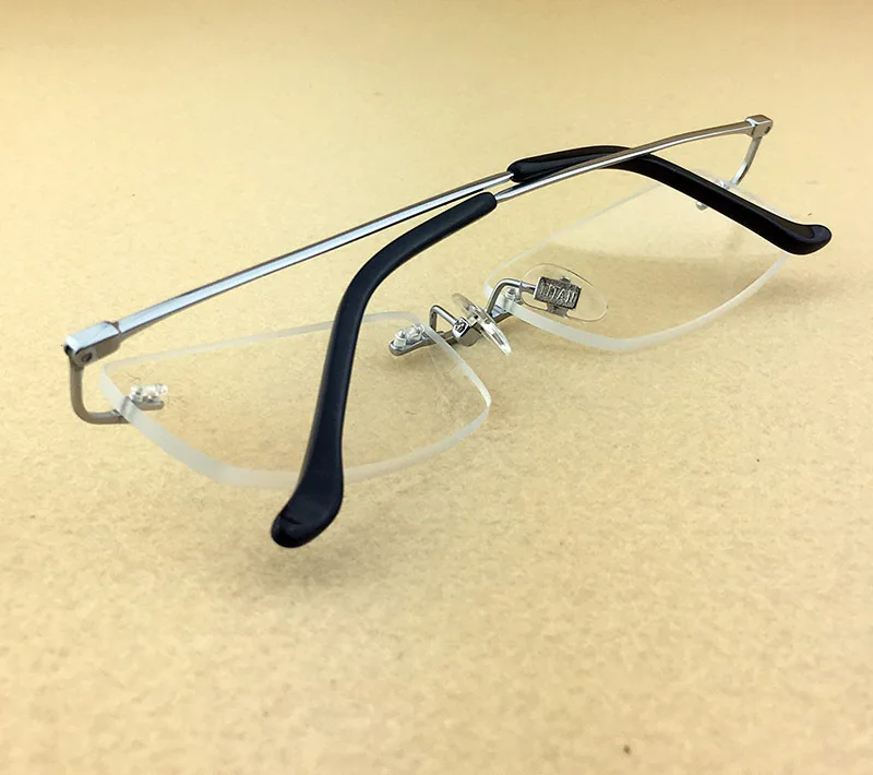 Чистый Титан оправа для очков при близорукости Для мужчин ничего рамки не