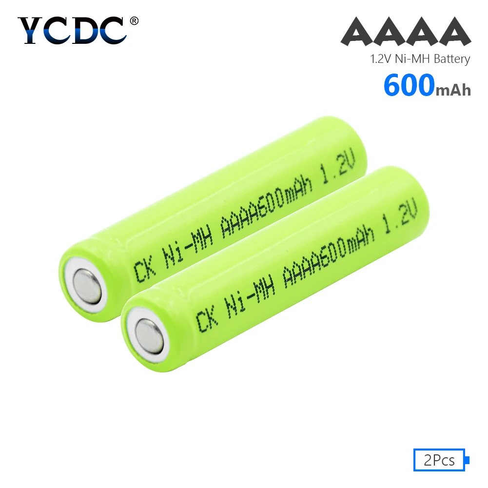 2 pcs 1/2/4 шт 1,2 V AAAA 600 мА/ч, никель-металл-гидридных или никель Батарея Перезаряжаемые MN2500 E96 LR61 25A-U2 LR8D425 AM6 E96BP2 батареи для поверхность ручки - Цвет: 2 pcs