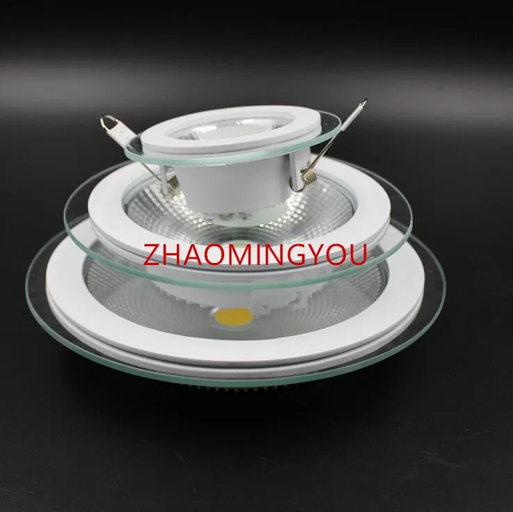 Потолочный светильник 1 шт. 5 Вт 10 15 Светодиодная панель COB стеклянный корпус