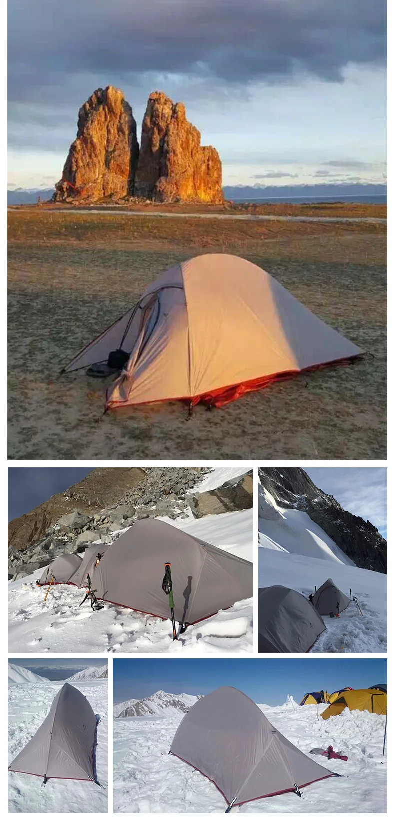 Naturehike Cloud Up Series 1 2 3 человека Сверхлегкий тент 210 T/20D силиконовый двухслойный кемпинговый тент с ковриком оборудование для кемпинга