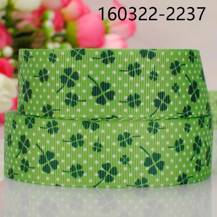 10 ярдов-Различные размеры-лента в рубчик с принтом на День Святого Патрика | Дом и