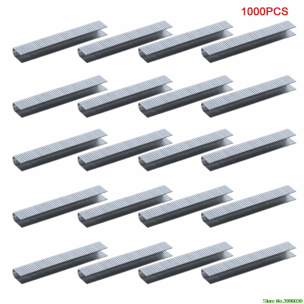 1000 шт. U/дверь/Т образный скобы 10,1x2 мм гвозди для штапеля степлер-пистолет