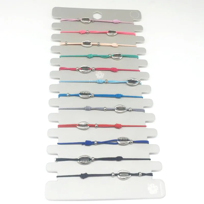 B7-2-Elastic rope 12 шт./компл. Этническая мода Любовь Подвески Браслеты Йога Регулируемый шарик плетеный браслет для женщин модные ювелирные изделия - Окраска металла: B7-2-Elastic rope