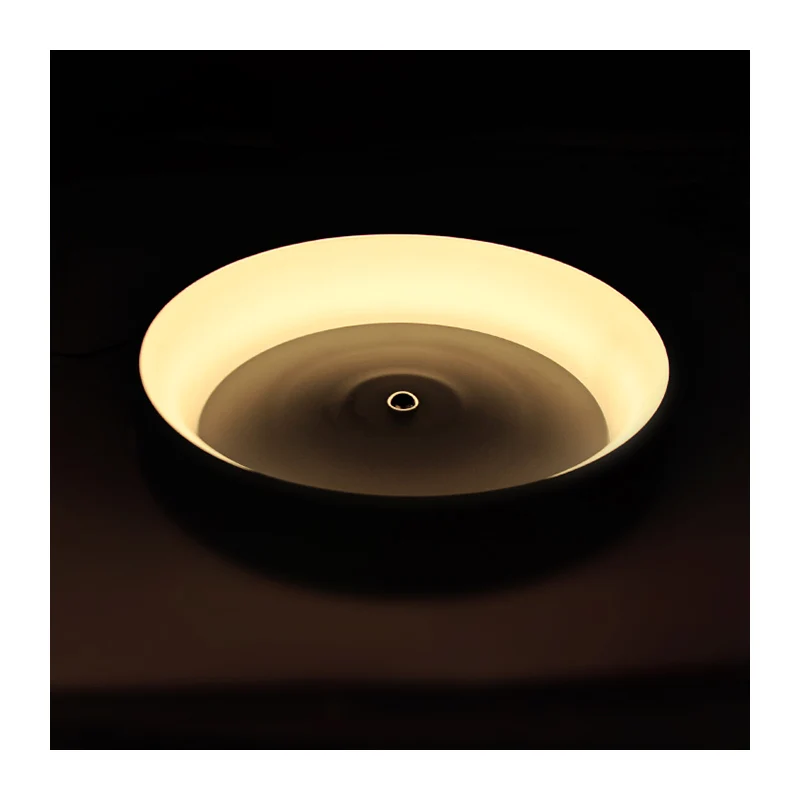 Современный светодиодный потолочный светильник кольцевой из алюминия и акрила