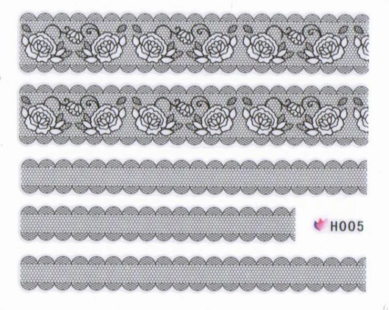 Самоклеящиеся 3D тату наклейки для ногтей с имитацией симуляции черная бабочка