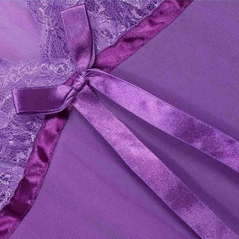 Женское кружевное нижнее белье Avidlove летняя ночная рубашка с треугольным вырезом