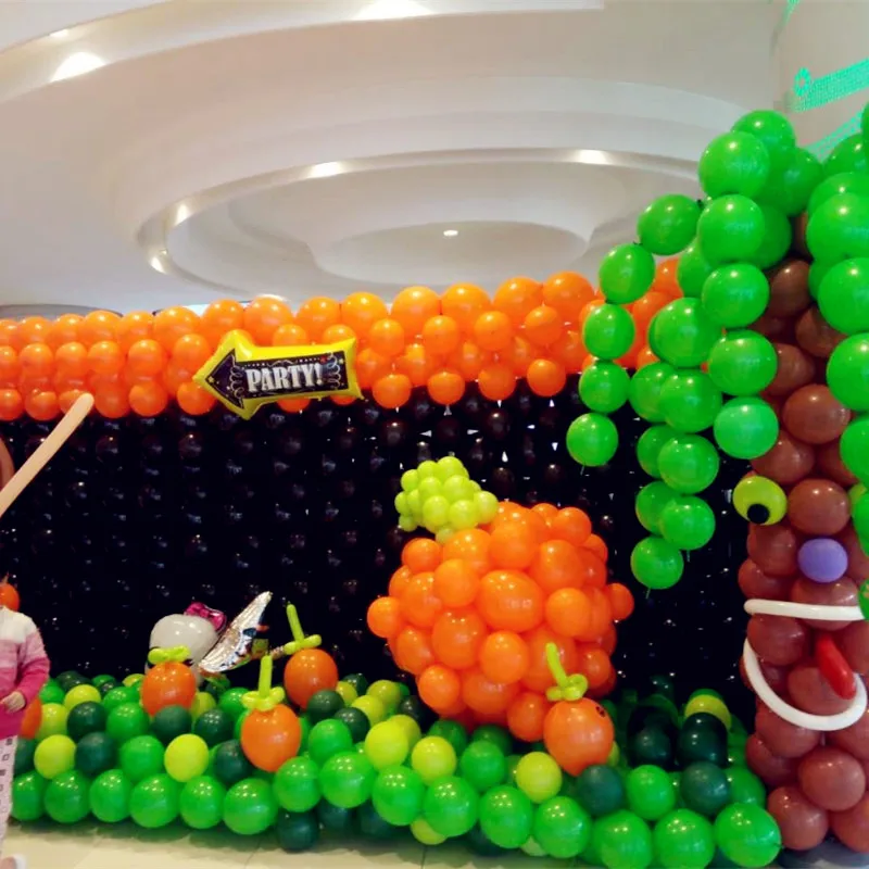 100 шт./лот 5 дюймов 1 3 г латексные хвост зеленый воздушные шары для свадьбы