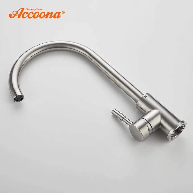 Accoona 304 фильтр для питьевой воды из нержавеющей стали кухонный кран для кухонной раковины 360 горячей и холодной воды A4590