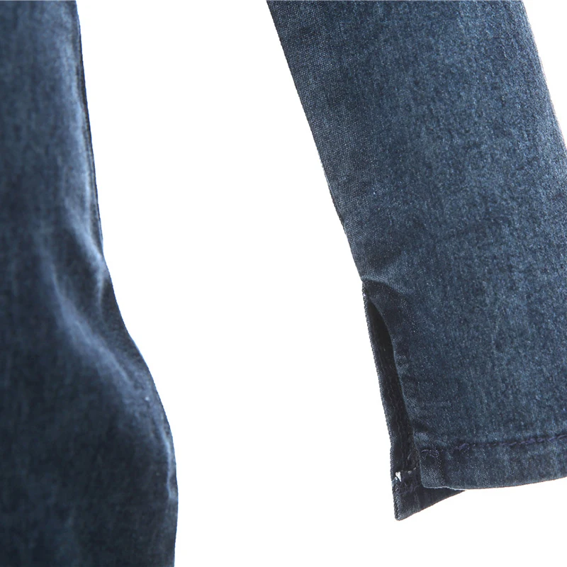 Женское джинсовое платье 2020 новый стиль синее приталенное весна осень