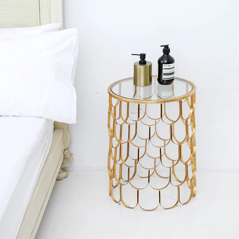 Скандинавская металлическая стеклянная декоративная подставка для хранения