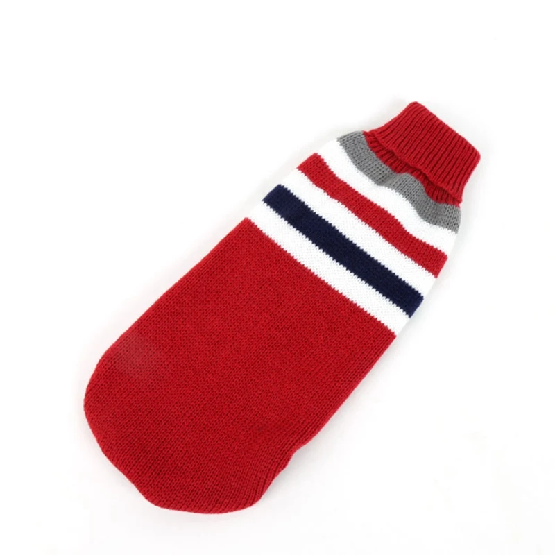 Полосатый свитер для собак одежда маленьких средних и больших куртки 2019 удобная