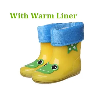 Детские резиновые сапоги koovan, теплые резиновые сапоги для мальчиков и девочек, с героями мультфильмов, 2018