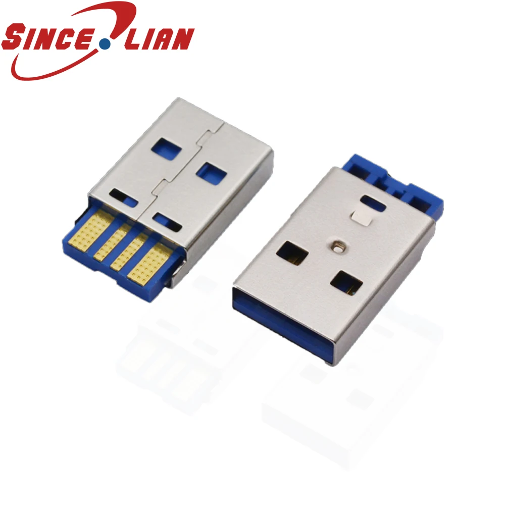 

USB-A male High Current USB Plug Connector Original USB Plug Straight body Type USB PCB Connector Plug 2000PCS