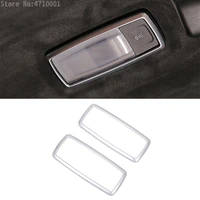 abs chrome rear row car roof reading light decoration frame trim 2pcs for maserati 2016 auto accessories