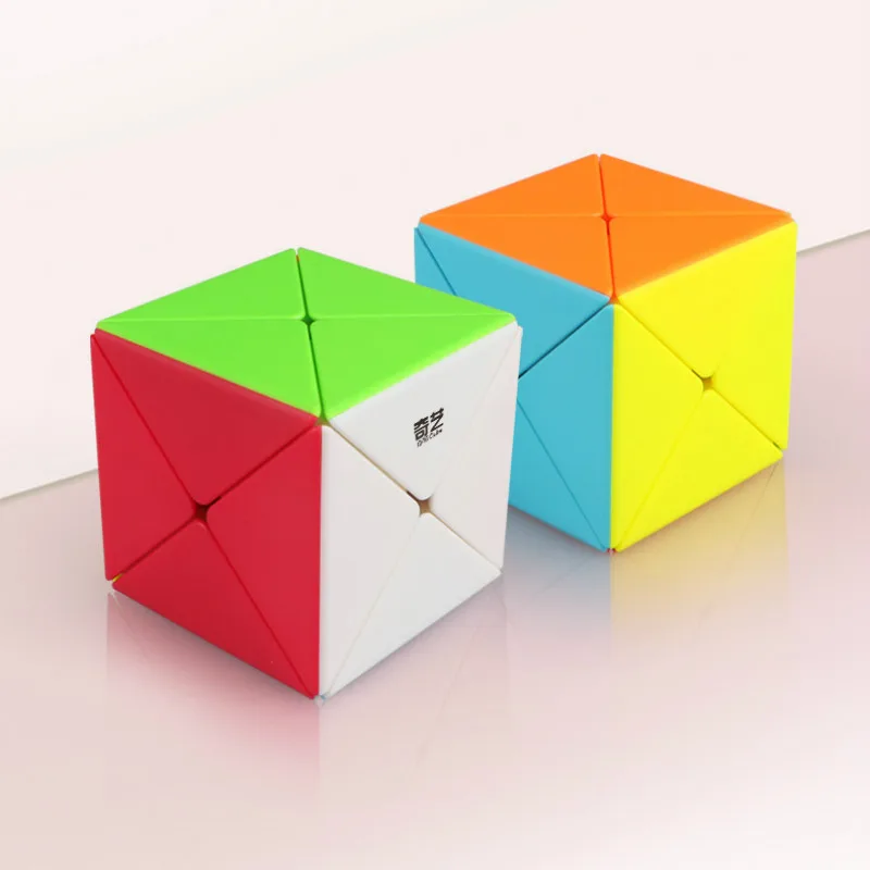 X Форма Магический кубик чёрный/Stickerless 3x3x3 первые твист куб головоломка стикер