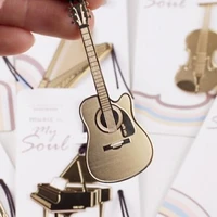 10 pcslot cute gloedn creativity metal book music bookmark piano guitar trumpet design korean stationery gifts