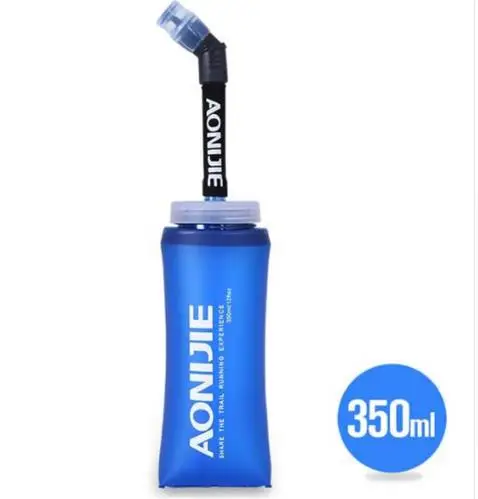 350ml Soft Flask Мягкая Спортивная фляжка для бега AONIJIE, мягкая складная фляжка из ТПУ, сумка для воды Marathon 200 мл 250 мл 350 мл 600 мл - Цвет: 350ml Soft Flask