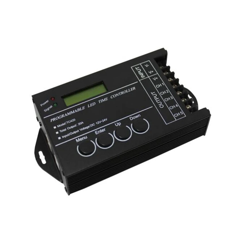 Wonlukiy DC12V/24 V 5 канал RGB светодиодный контроллер CD-ROM время DIY общий анод с USB кабель в