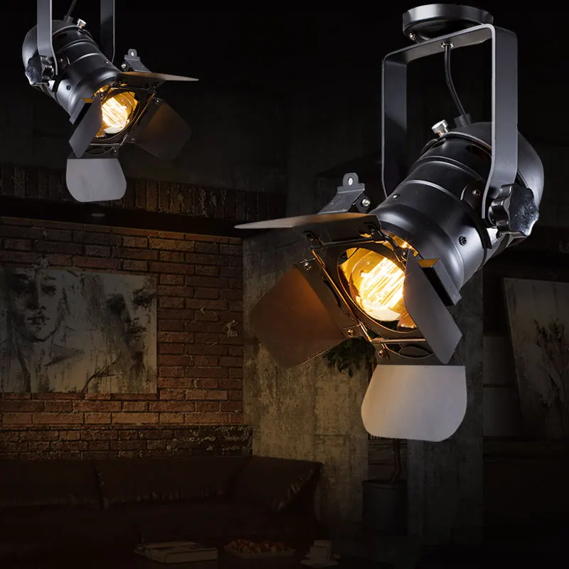 large version Loft RH American Rural Industrial Retro personality Lighting Ceiling Lamps Absorb Dome Light include E27 LED Bulbs | Лампы и