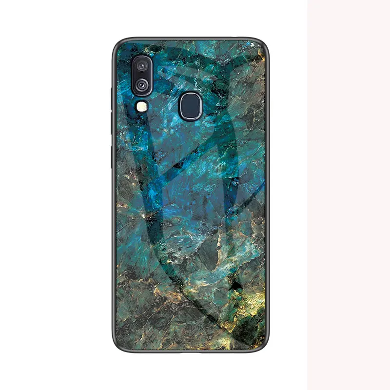 Закаленное Стекло Мрамор чехол для samsung galaxy A50 a70 A30 A10 A40 M10 M20 M30 A9 A8 A6 J4 J6 S7 S8 S9 S10 плюс S10E крышка - Цвет: type 1
