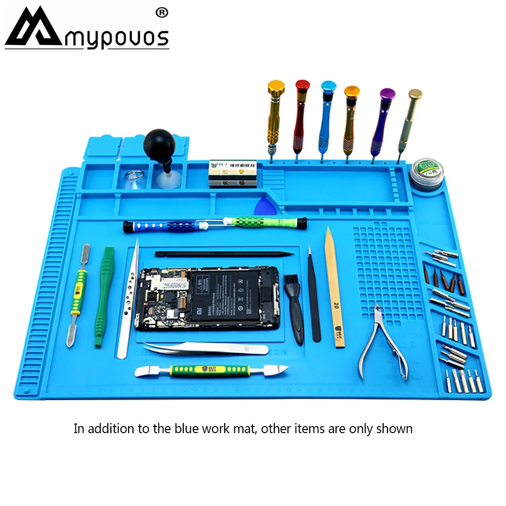 Heat-resistant Soldering Mat Silicone Heat Gun BGA Station Insulation Pad Repair Tools Maintenance Platform Desk | Инструменты