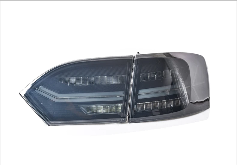 smoke KOWELL автомобильный Стайлинг для Volkswagen Jetta MK6 задний светильник 2012- светодиодный DRL тормозной движущийся Желтый поворотный задний светильник - Цвет: smoke