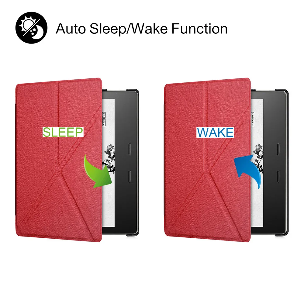 Чехол подставка из искусственной кожи для Kindle Oasis 2 2017 3 2019|case for kindle|kindle stand caseamazon