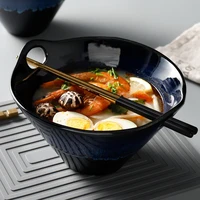 japanese style home decor tableware soup noodle rice bowl porcelain dinner bowl