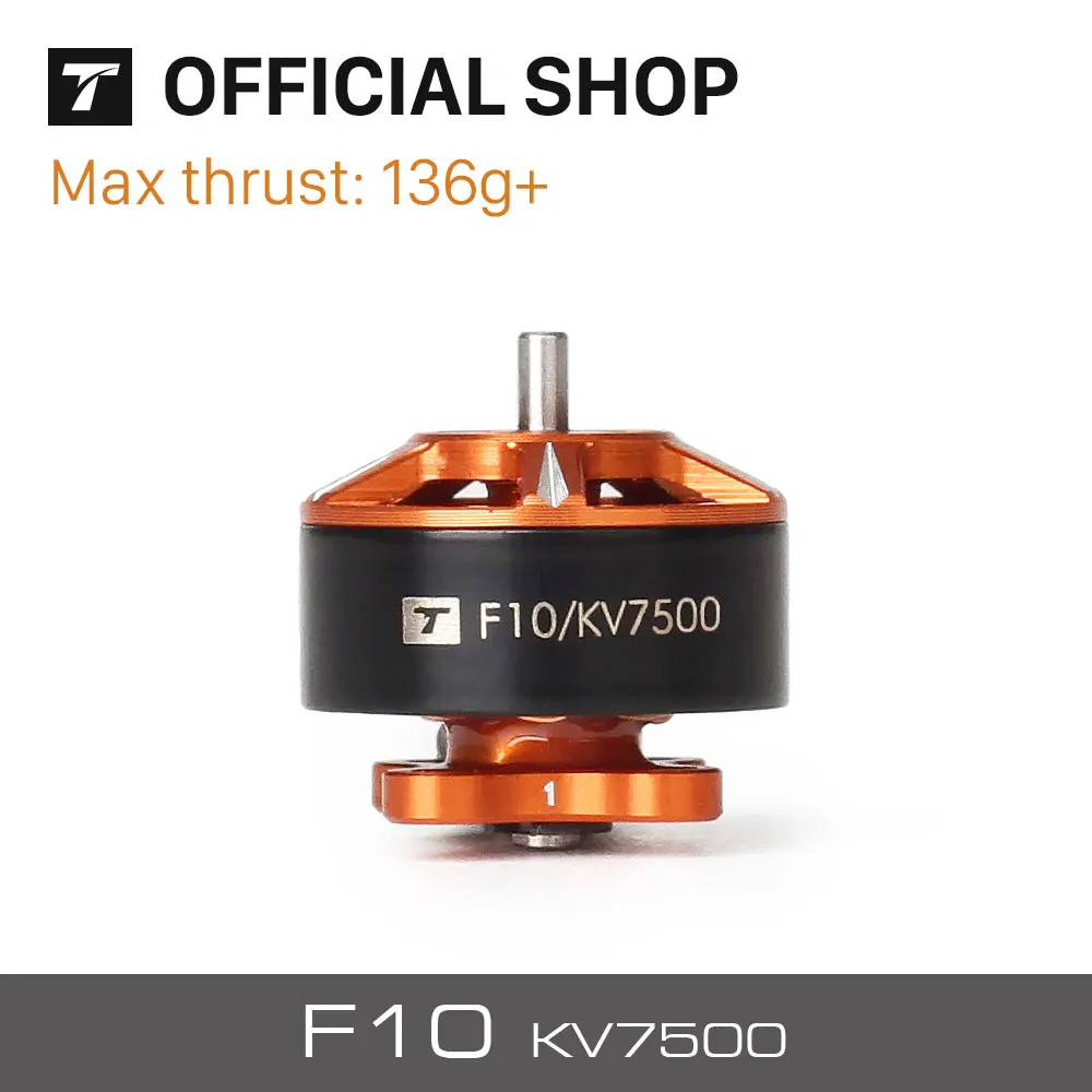 T-Motor новейший F10 kv7500 Карманный бесщеточный двигатель для FPV 110 мм Квадрокоптер