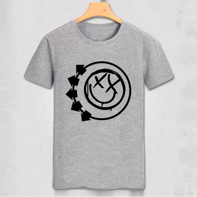 Blink 182 футболка со смайликом в стиле панк рок-ролл с поп-музыкой Повседневная