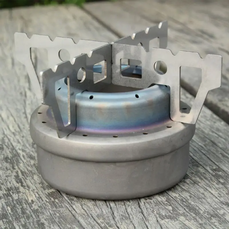 Outdoor Camping Alcohol Stove Cross Stand Stainless Steel Mini Picnic Rack Tool | Спорт и развлечения