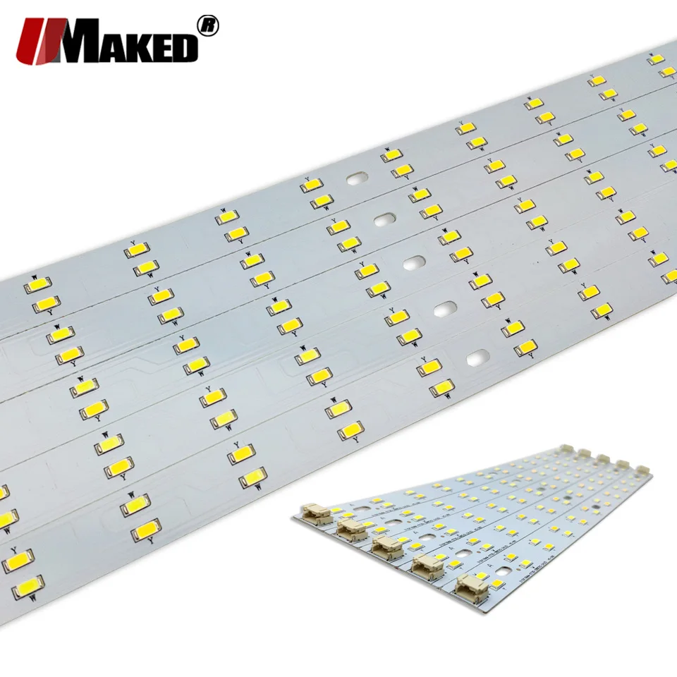 Светодиодный PCB 4Wx2 6Wx2 8Wx2 Изменяемая полоса светильник SMD5730 алюминиевая ламповая пластина потолочный светильник сменный ламповый светильник Модифицированная ламповая панель
