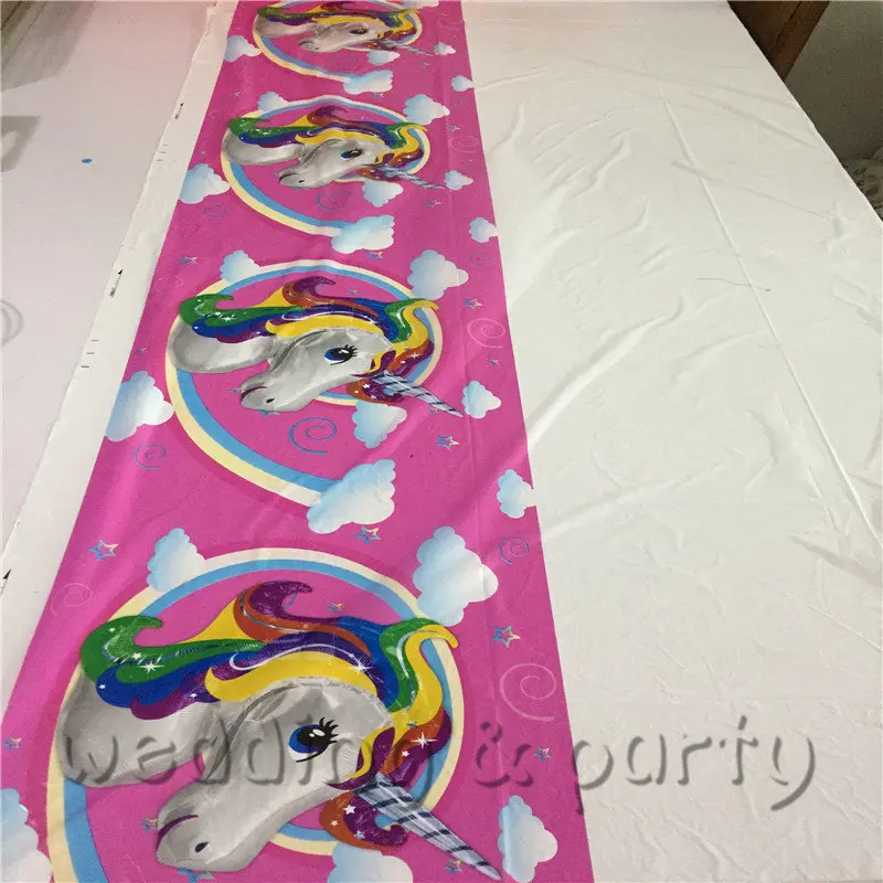 51 шт./лот декоративные настольные тарелки в виде единорога для вечеринки дня