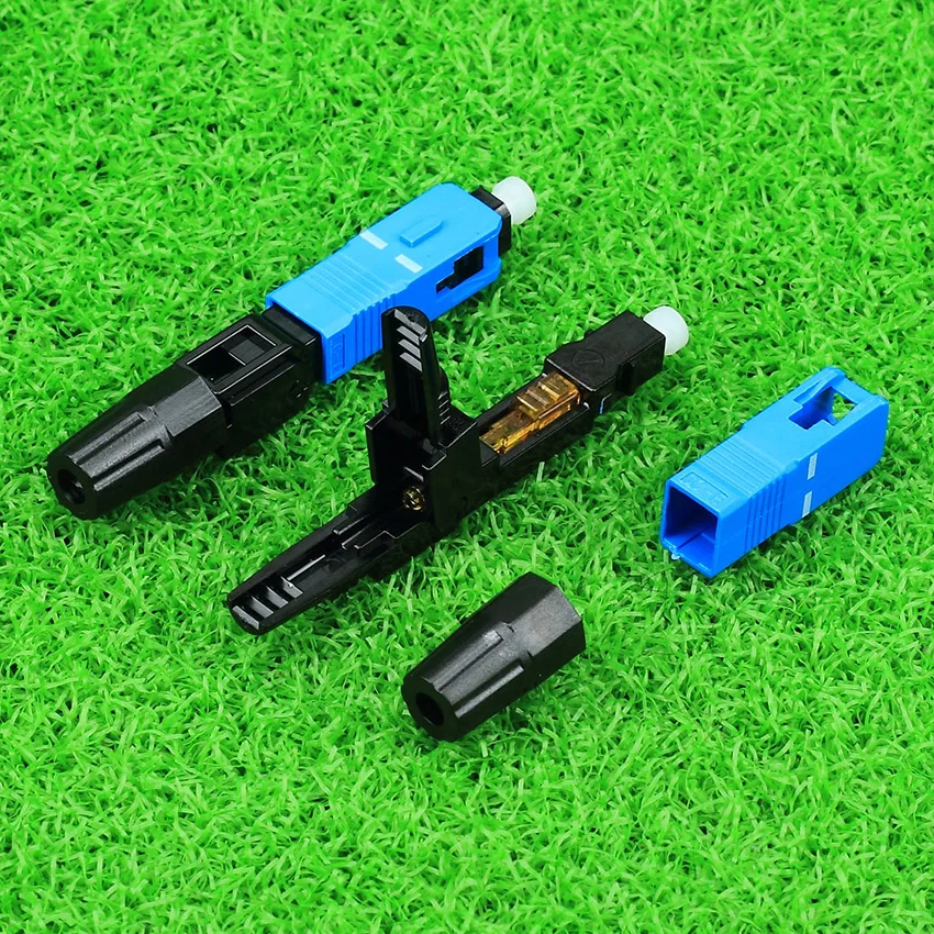 KELUSHI 100 шт./SC UPC оптоволоконный быстрый разъем FTTH SC Одномодовый разъем|fast connector|ftth