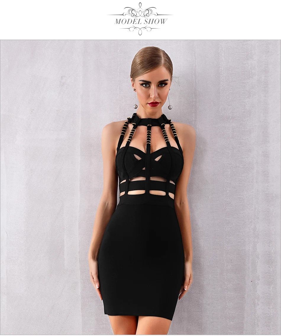ADYCE новое летнее женское Бандажное платье Vestido вечерние платья знаменитостей без рукавов сексуальное открытое Клубное облегающее платье