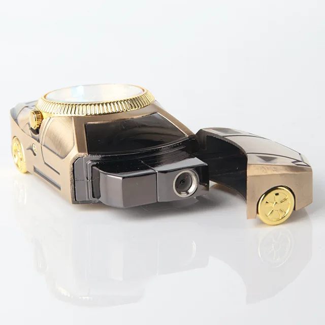 Спортивные часы с зажигалкой для автомобиля турбо зажигалка Мужские золотые