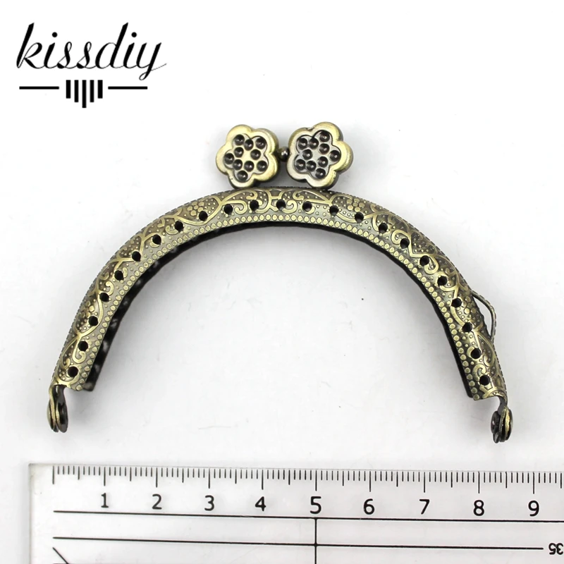 KISSDIY 20 шт 8 5 см Античная бронзовая металлическая ручка каркас для кошелька сумки