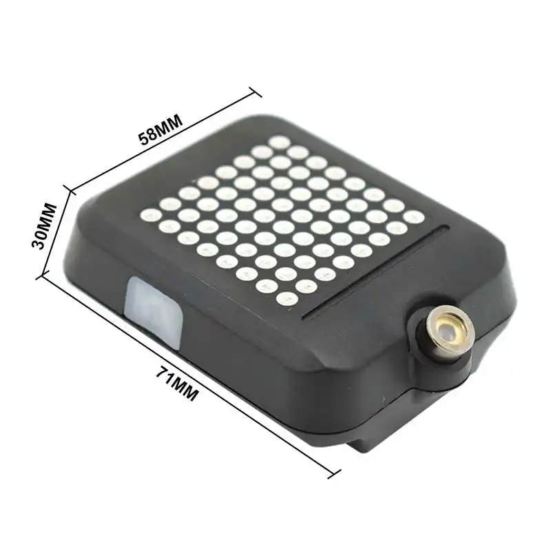WasaFire велосипедный светильник s Mini 64 светодиодный USB Перезаряжаемый умный тормозной проекционный красный лазерный светильник задний велосипедный отражатель