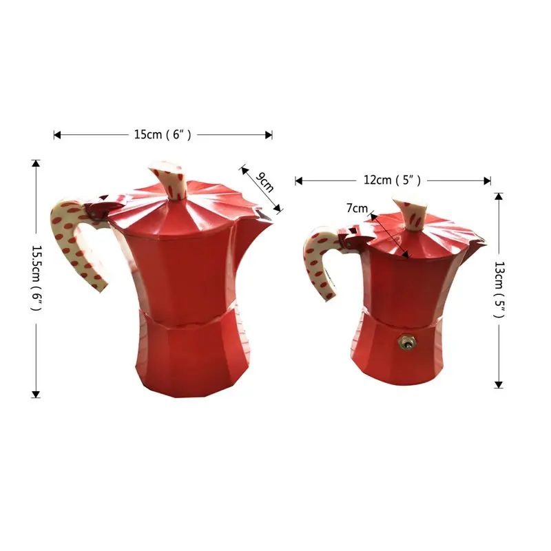 OBR классический алюминиевый горшок для мокко восьмиугольник итальянская