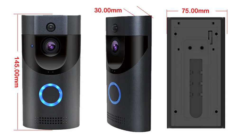 B30 720 P беспроводной связи ели сигнализации ИК ночного видения ip-камера WI-FI дверной звонок B30 IP65 Водонепроницаемый Смарт видео дверной звонок