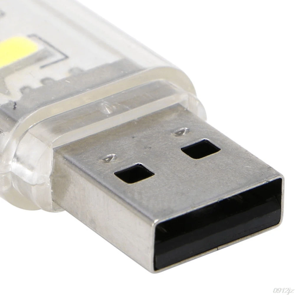 Портативный брелок 3 светодиодный Белый Ночник светильник USB мощность u диск