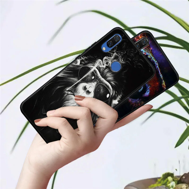 Крутой черный чехол ТПУ для huawei Honor 20 Pro 10 9 9i 8 Lite 8X 8C 7A 7X V20 View 20 чехол Etui
