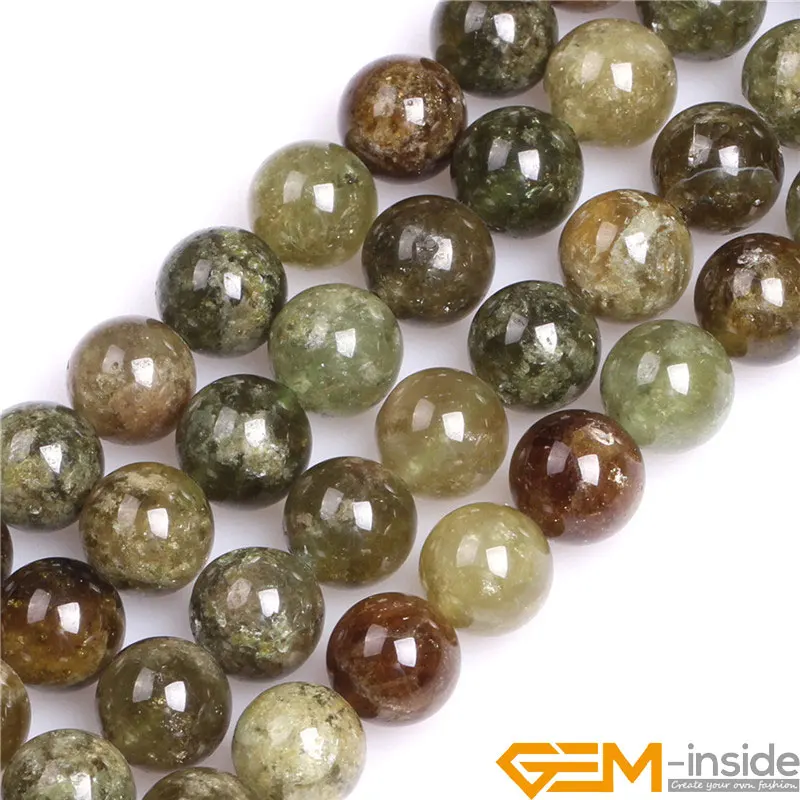 Круглые бусины Tsavorite Green из натурального камня для изготовления ювелирных