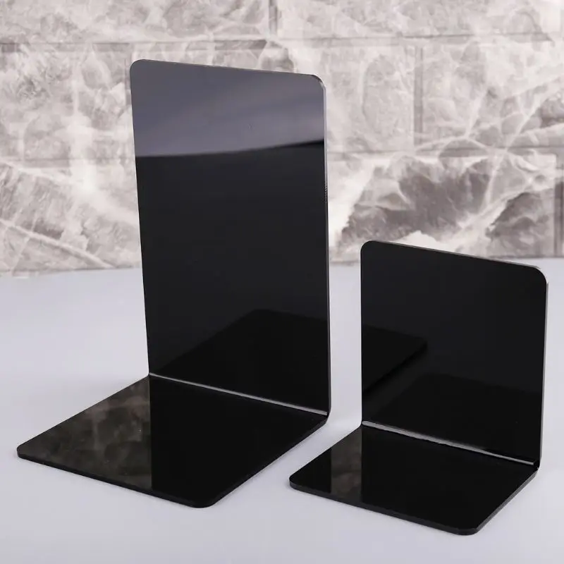 Черный акриловый Органайзер для книг L-образной формы настольный держатель