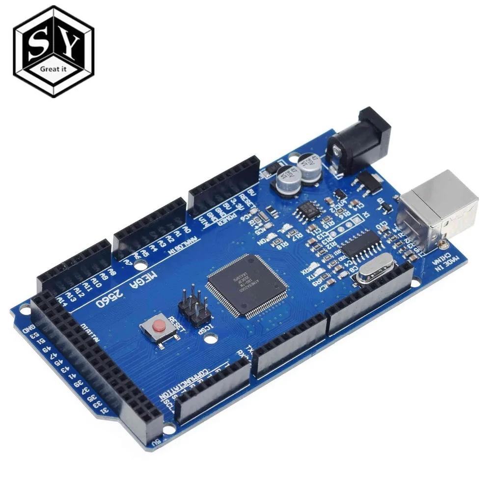 1 шт. плата Great IT Mega 2560 R3 Mega2560 REV3(ATmega2560-16AU CH340G) без usb-кабеля [без usb-кабеля]