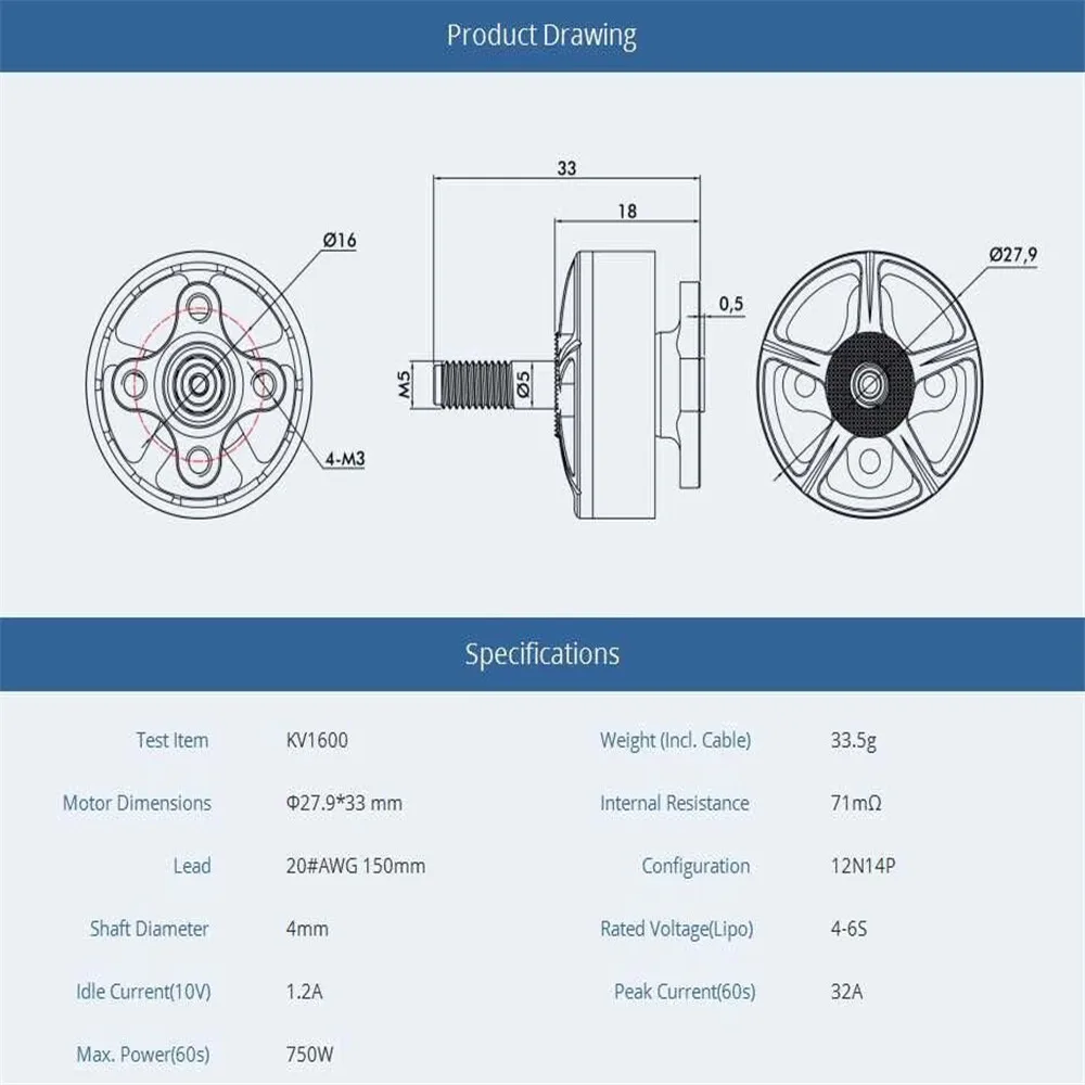 2/4 шт Т-мотор F40 Pro III 1600KV 4-6S CW резьба бесщеточный двигатель для радиоуправляемого дрона FPV гоночный Мультикоптер запасные части Аксессуары
