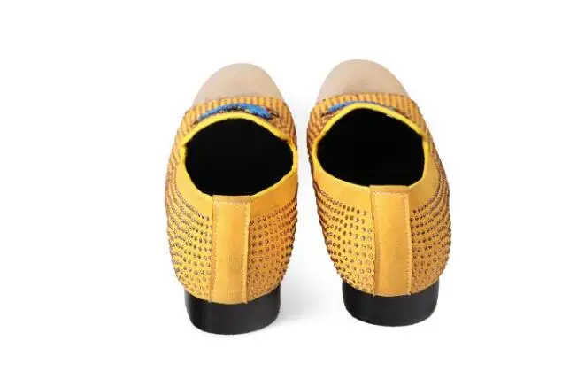 Мужские кожаные туфли ручной работы лоферы с золотым носком обувь на плоской