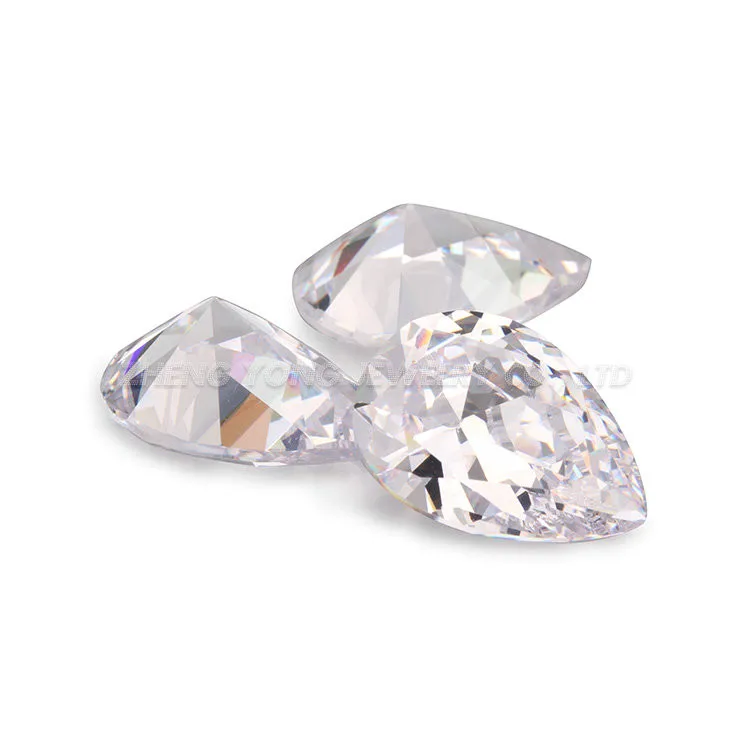 3*4 мм ~ 13*18 5А огранка в виде груши CZ Stone искусственные камни 50 шт. лоте форме белый