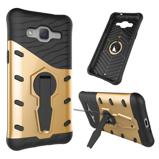 For Samsung Galaxy J2 2015 Case J200 Cases Robot Armor Kickstand Shockproof Rubber Back Phone Cover |